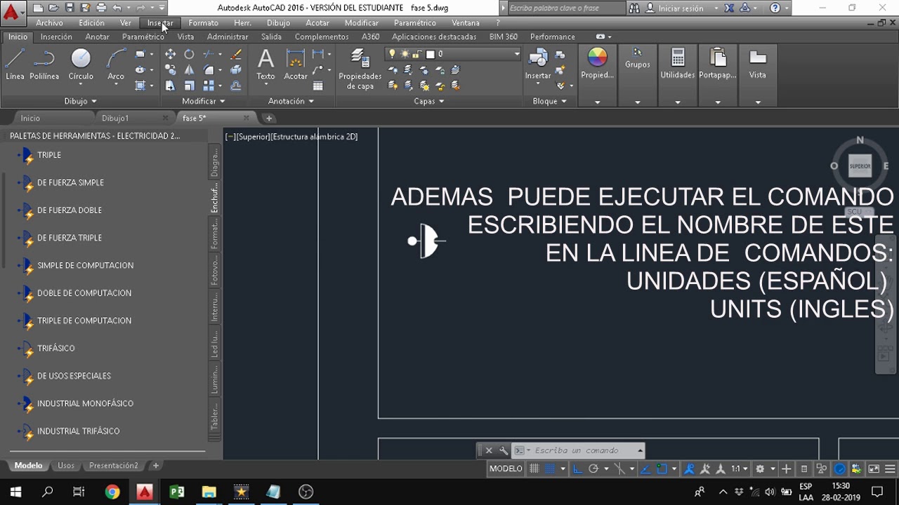 Tutorial ElectroCAD 3 UNIDADES DE TRABAJO