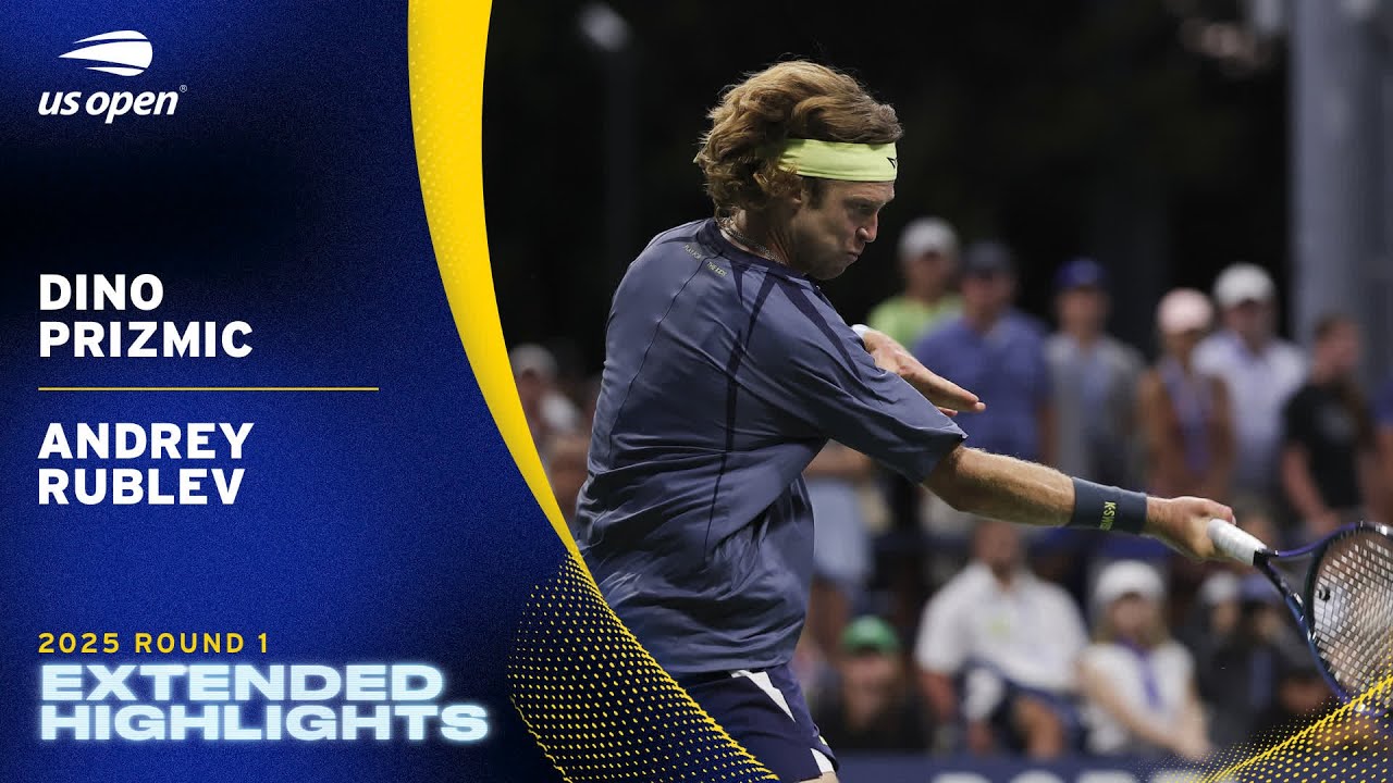 Dino Prizmic vs. Andrey Rublev Extended Highlights | 2025 US Open Round 1