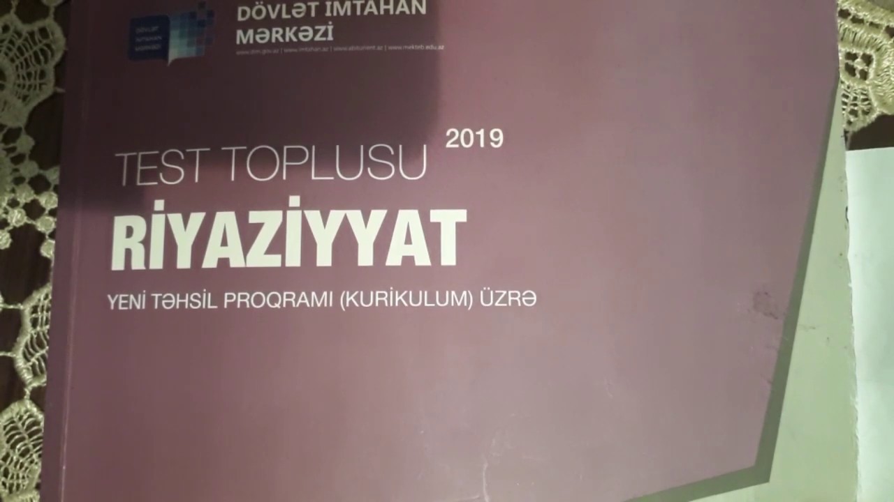 Test toplu.2019.Ardıcıllıgın ve funksiyanın limiti.Ardıcılıgın limiti.1