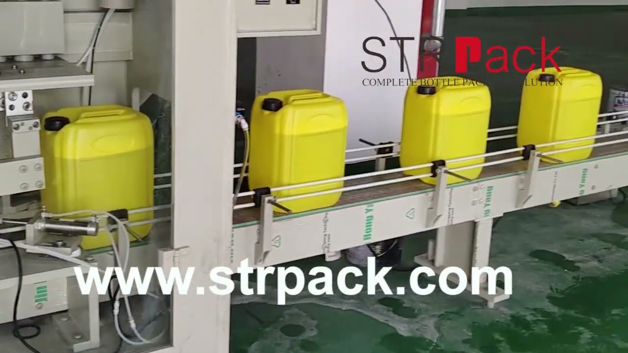 20L Plastic Drum Jerry Can Corrosive Liquid Filling Machine Capping Machine Line