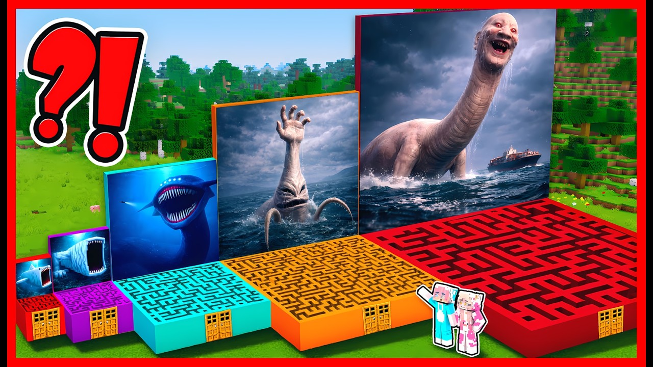 ATUN & MOMON MENEMUKAN MAZE SEA MONSTER YANG PENUH HARTA KARUN !! Feat @MOMON Minecraft