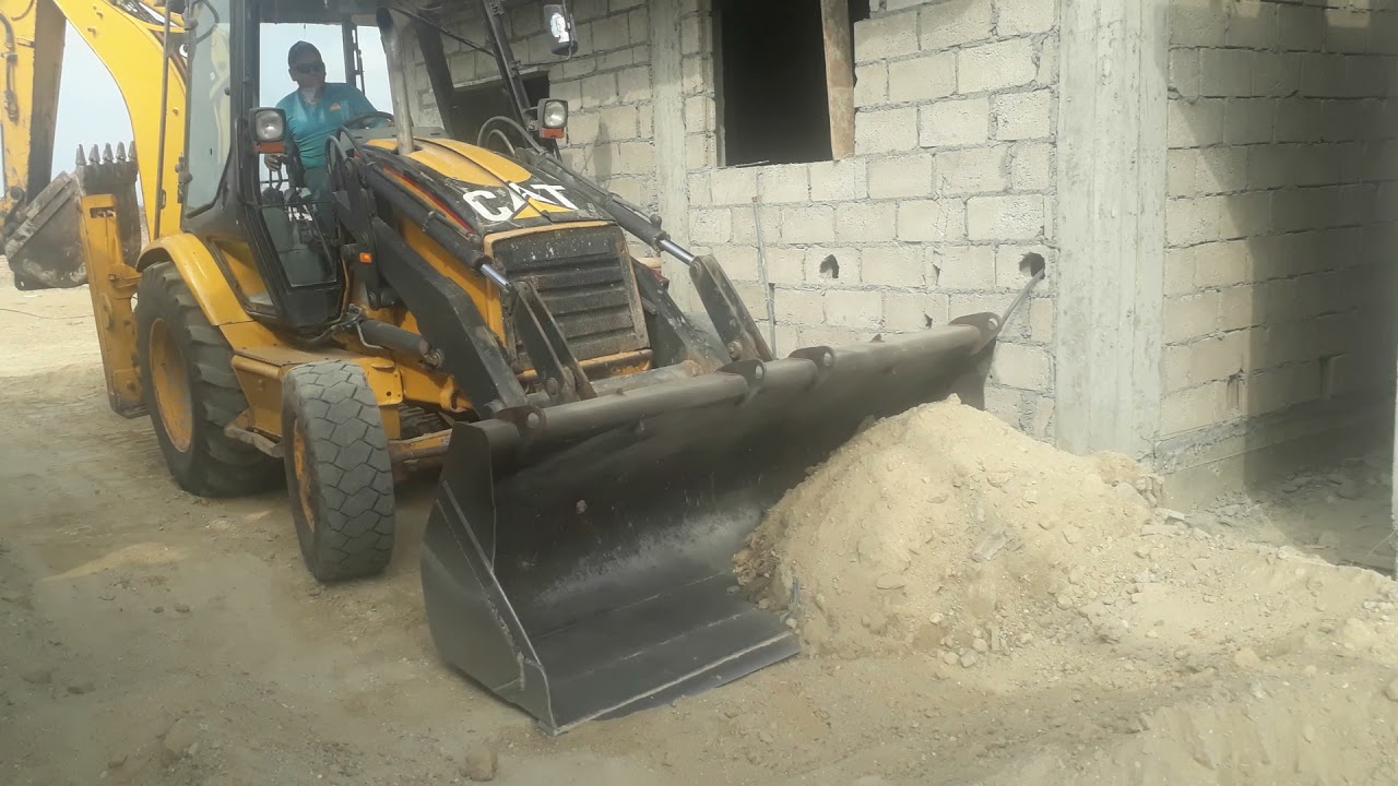 Retroexcavadora Trabajando Caterpillar 428C