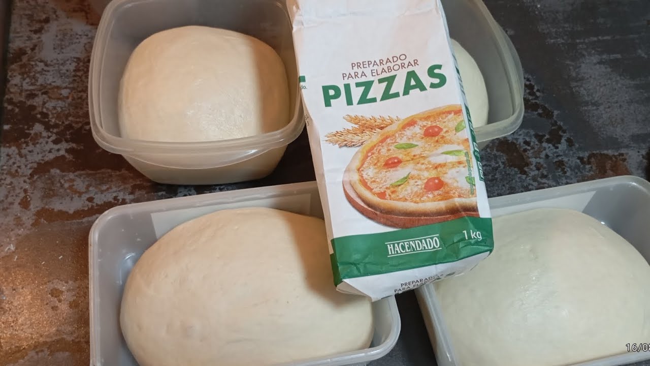 probando el preparado de pizzas de Mercadona