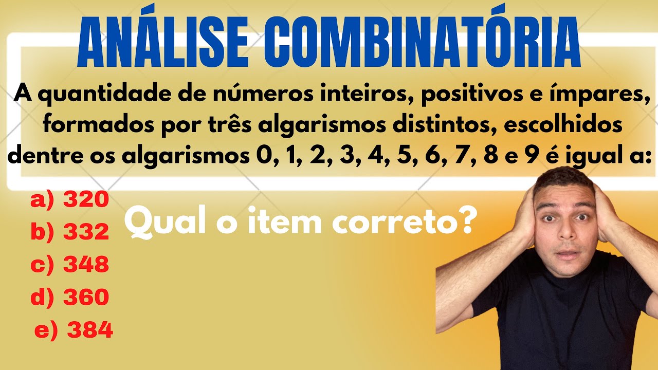 QUESTÃO DE ANÁLISE COMBINATÓRIA