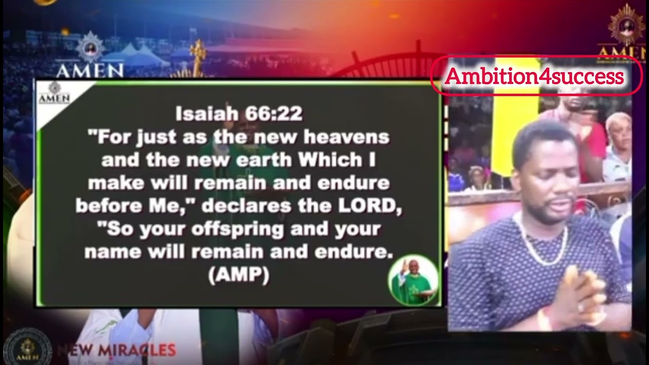 Claim and hold onto this great Prophetic Word released by Rev. Fr. Ejike Mbaka. 🙏