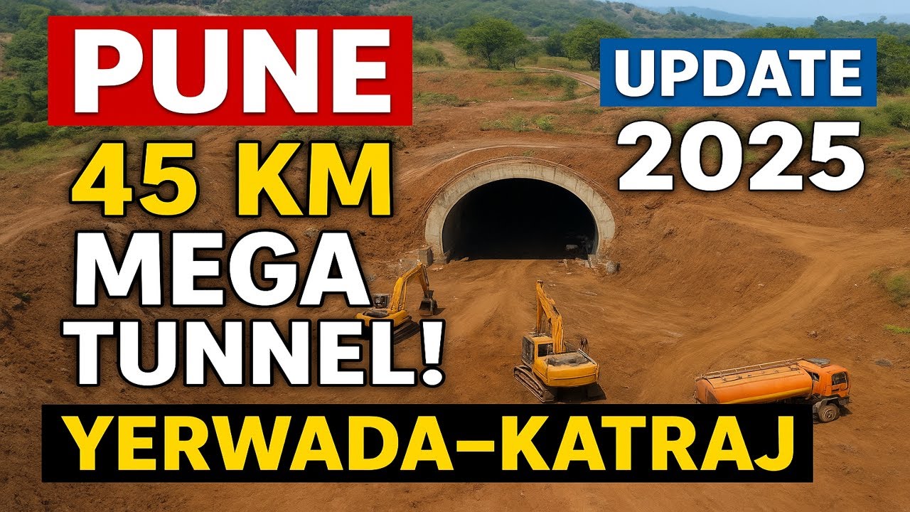 Pune&rsquo;s 45 km Mega Tunnel Project | Yerwada&ndash;Katraj Traffic Relief Update 2025 #pune