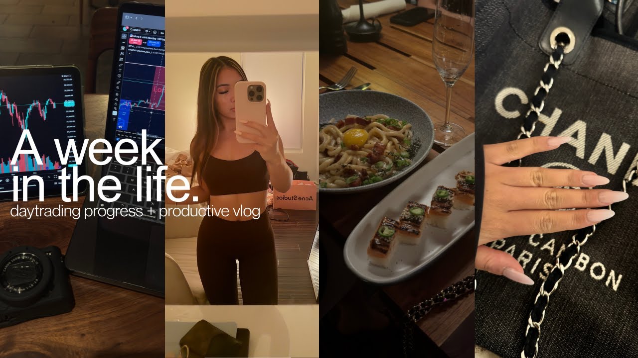 A WEEK IN MY LIFE: day trading with me, pilates, + productive routine