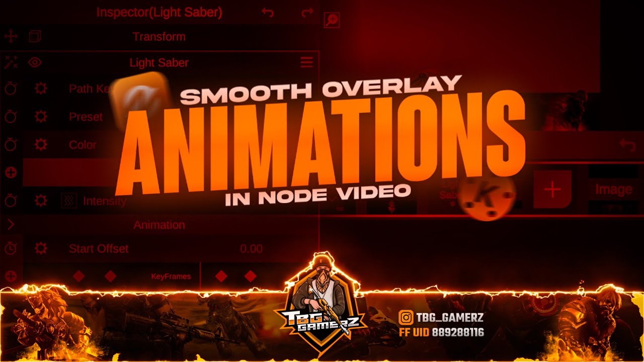 Create smooth overlay animations in Node video - Android | Animated saber overlay tutorial | Node V