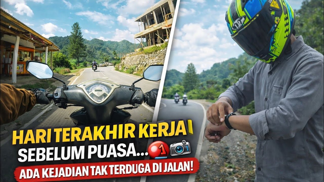 HARI TERAKHIR KERJA SEBELUM PUASA⁉️ ADA KEJADIAN TAK TERDUGA DI JALAN ‼️