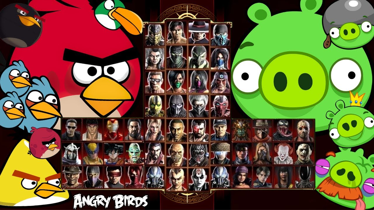 Mortal Kombat 9 - ANGRY BIRDS MOD - Expert Arcade Ladder - Gameplay @ (1080p) - 60ᶠᵖˢ ✔