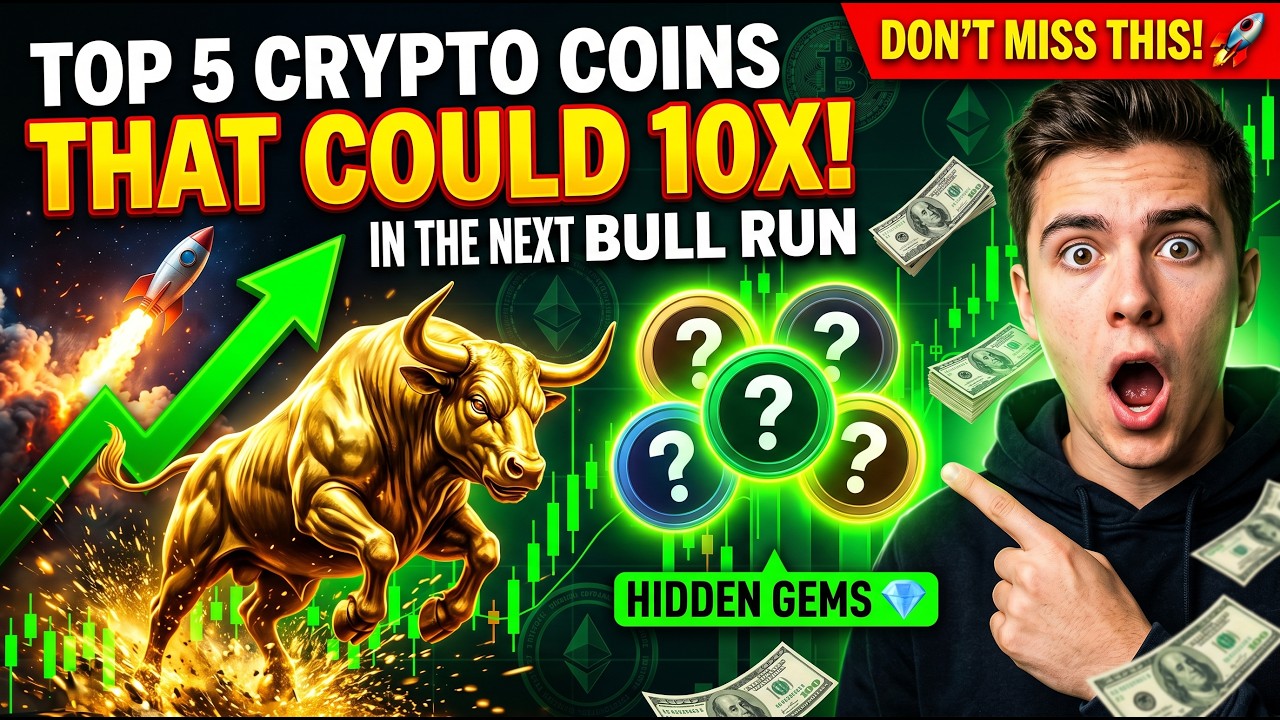 Top 5 Crypto Coins That Could Explode in the Next Bull Run | Hidden Gems & High Potential Picks