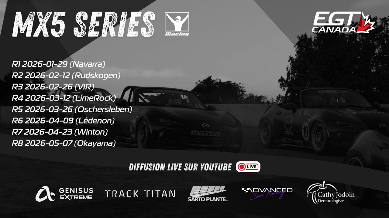 EGT MX-5 Series | Saison 13 | Epreuve  1 | Navarra | iRacing