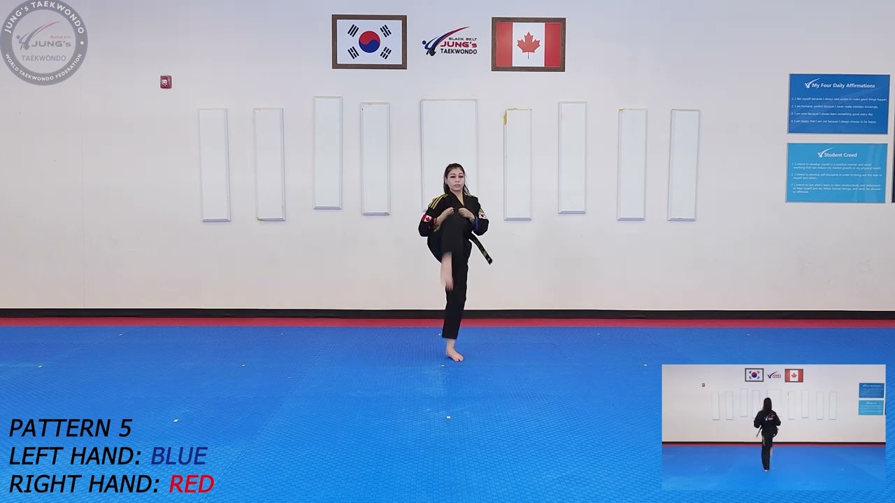 Taekwondo Pattern 5 Poomsae 태극5장