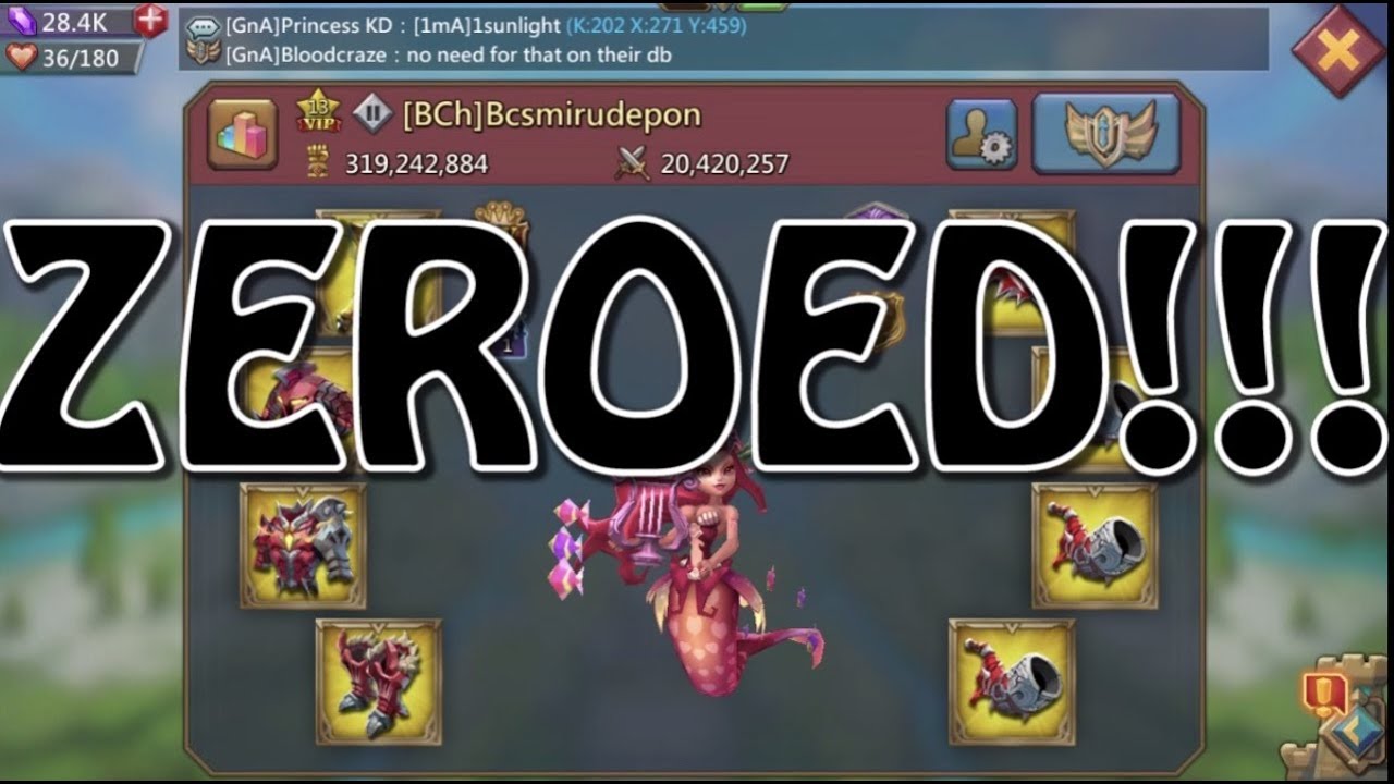 11 mill troops GONE *POOF*| Lords Mobile | 600m might ZEROED!!
