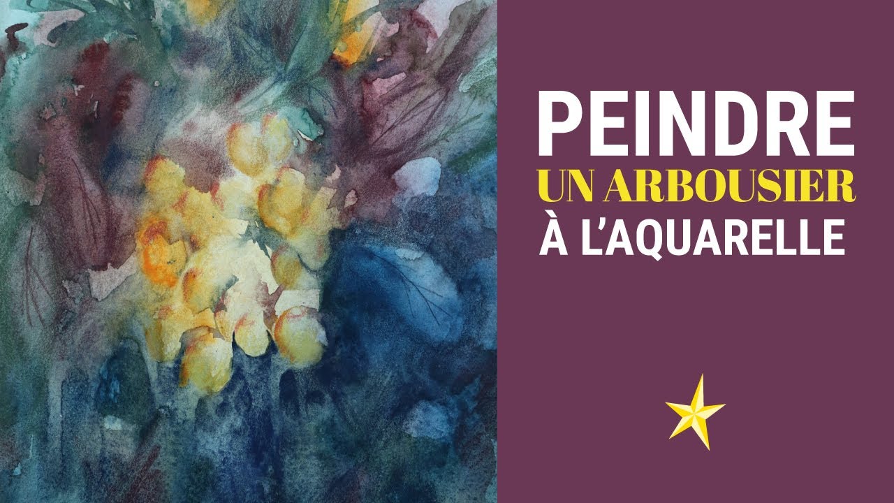 Peindre un arbousier avec les aquarelles ISARO