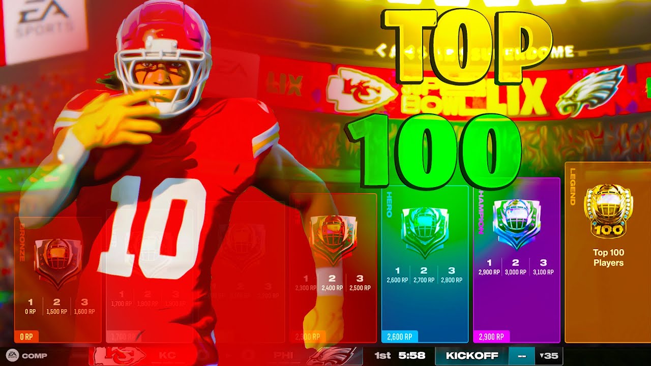 How to make the Top 100 Rank in Madden 25