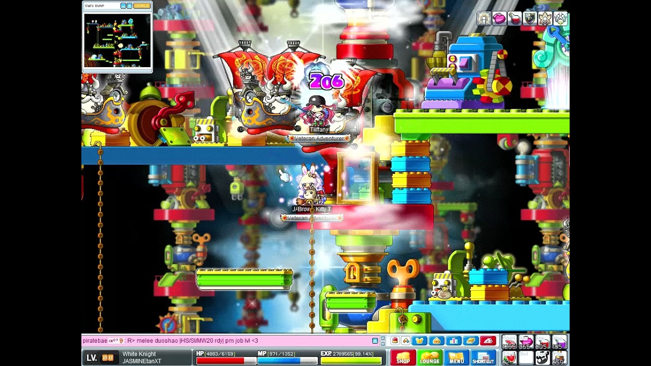 Maplestory White Knight Paladin before leveling up Before Big Bang (bbb)
