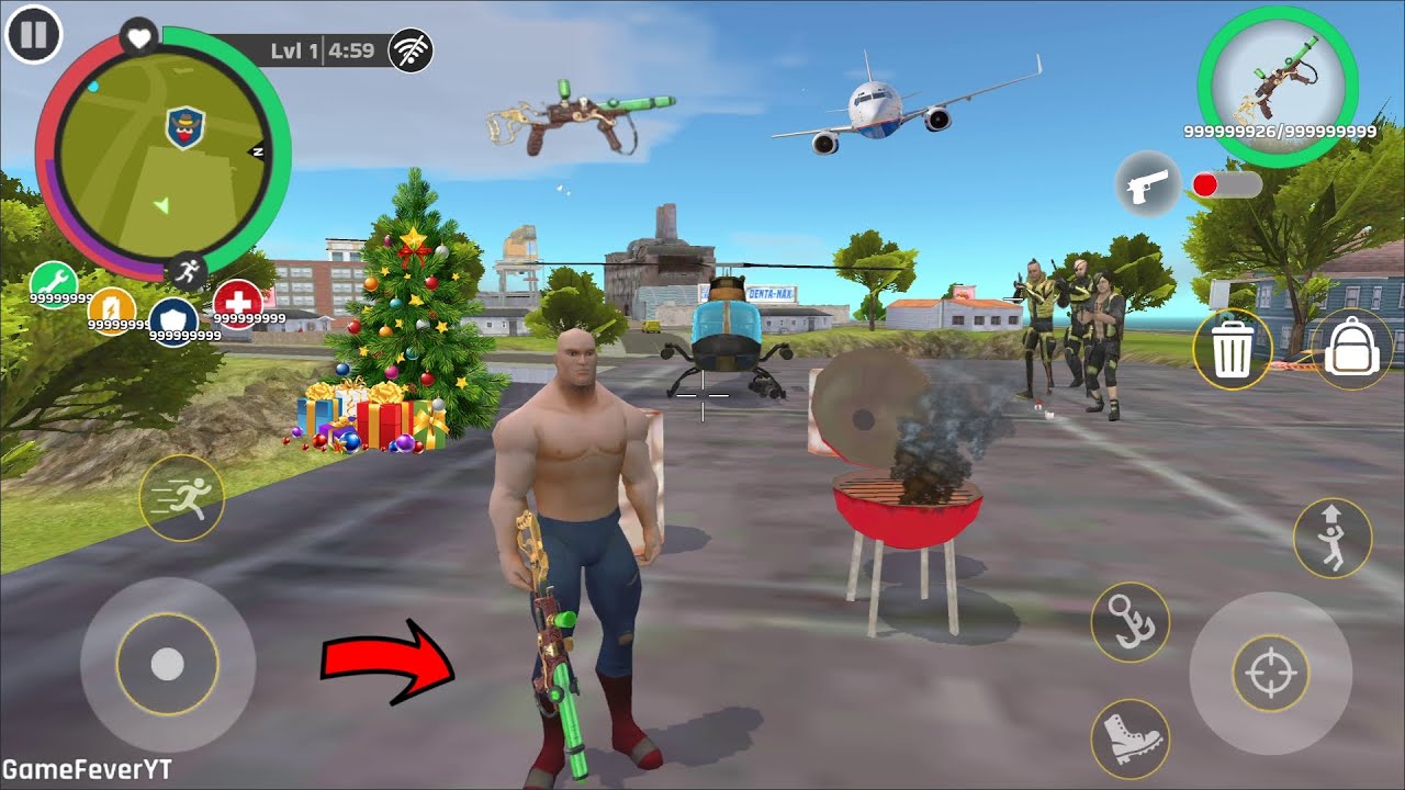 Rope Hero: Cheatground MOD - (jahareelee bandook - Unlocked or Purchase Poisonous gun) - Gameplay HD