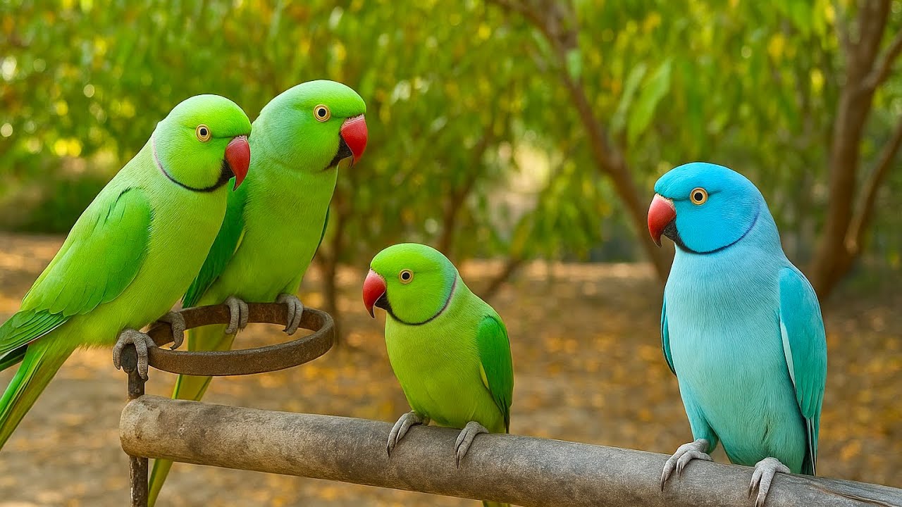 Indian Ringneck Parrot Natural Sounds 