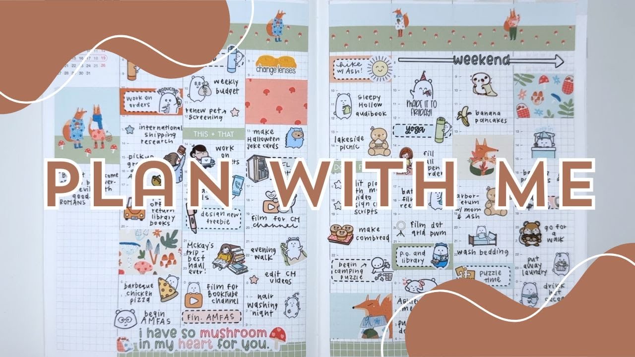 Hobonichi Cousin Memory Plan With Me при участии Bubba Bear Studios