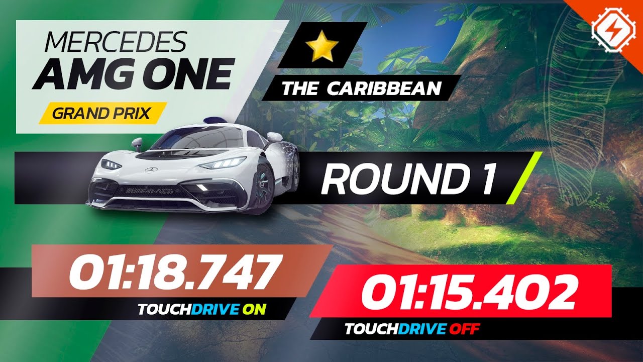 Asphalt Legends Unite - AMG ONE Grand Prix Round 1 - 1⭐ Touchdrive & Manual Drive Reference Laps