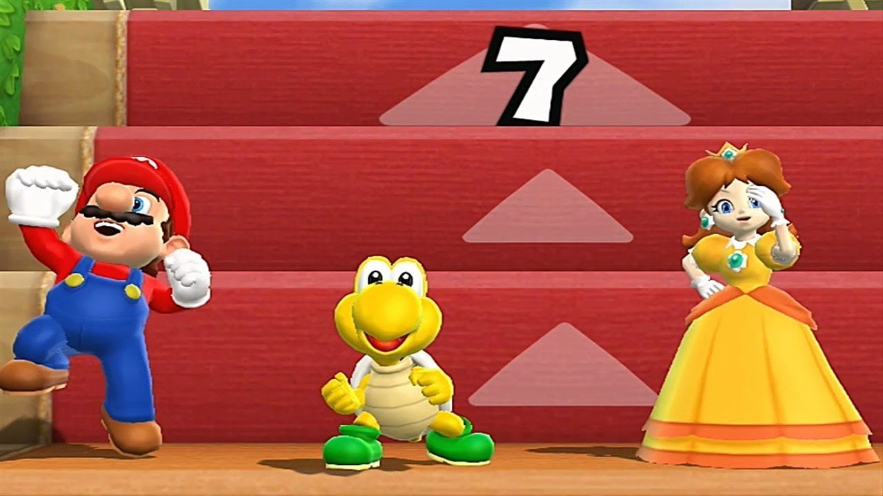 Mario Party 9◆Step It Up #452 (3 vs 1)Mario, Koopa, Daisy vs Wario