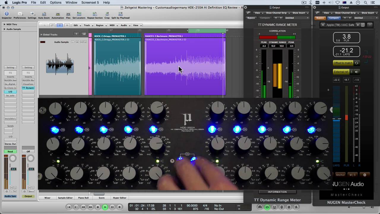 Customaudiogermany HDE-250A EQ REVIEW with Mid Side Matrix and Mastering tips