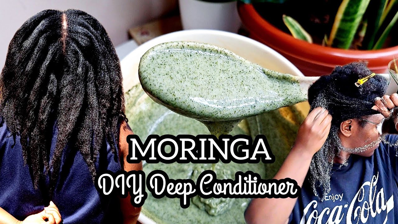 DIY MORINGA DEEP CONDITIONING MASQUE - Easy Winter Washday Routine for Type 4 Natural Hair