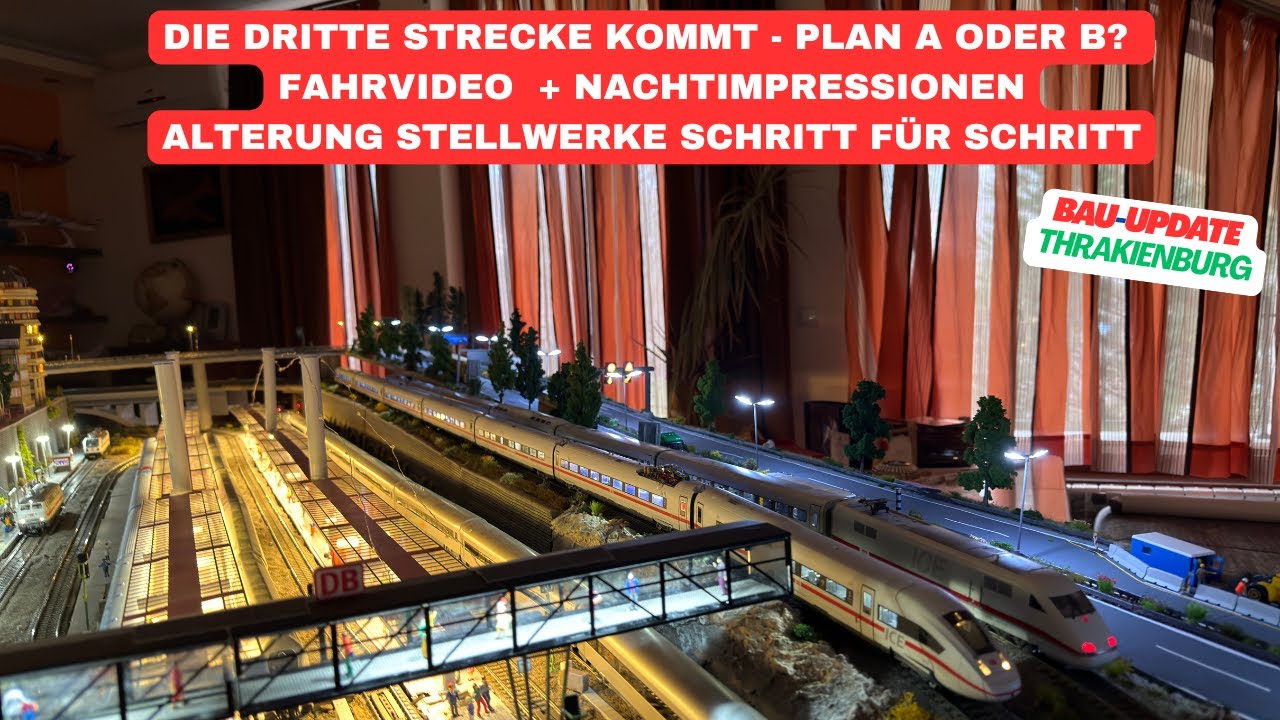 Die dritte Strecke kommt! Fahrvideo mit Nachtimpressionen | Alterung Schritt für Schritt gezeigt