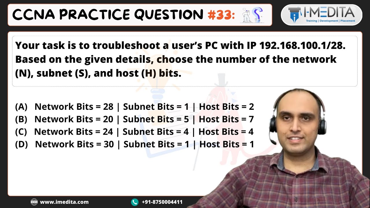 #33 - CCNA Practice Questions & Answers | CCNA Exam Questions in Hindi