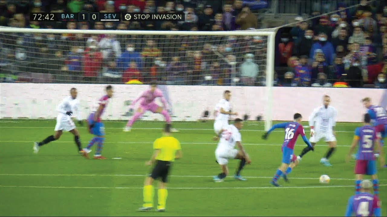Pedri goal vs Sevilla (04-03-2022)