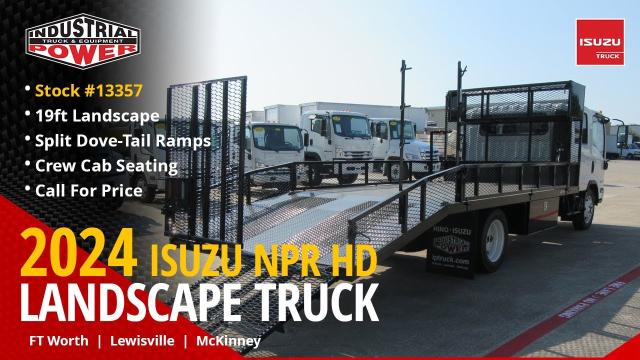 2024 Isuzu NPR HD | Wil-Ro 19ft Open Body Landscape Truck | Stock #13557