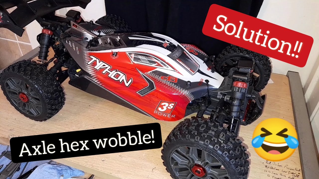 Arrma Typhon v3 Hex issues, wheel wobble FIX! Solution.