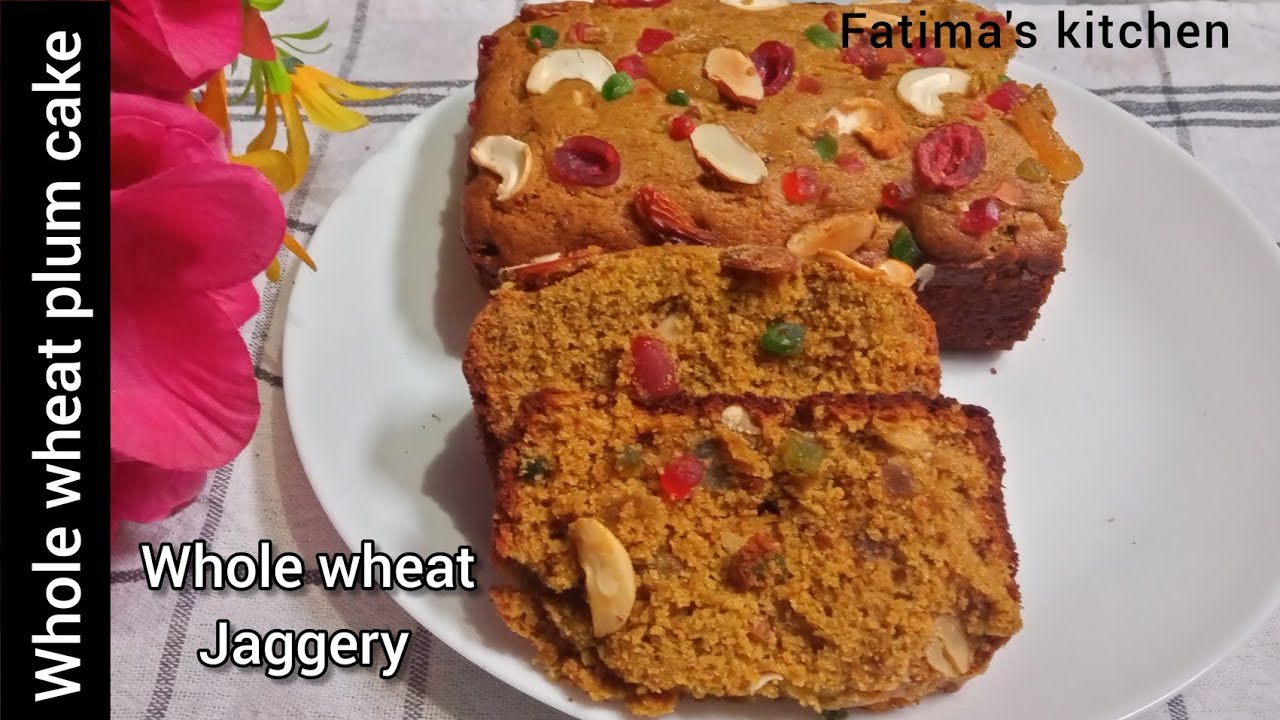 whole wheat plum cake recipe.no sugar,no oven. jaggery plum cake recipe. @FatimaskitchenChannel