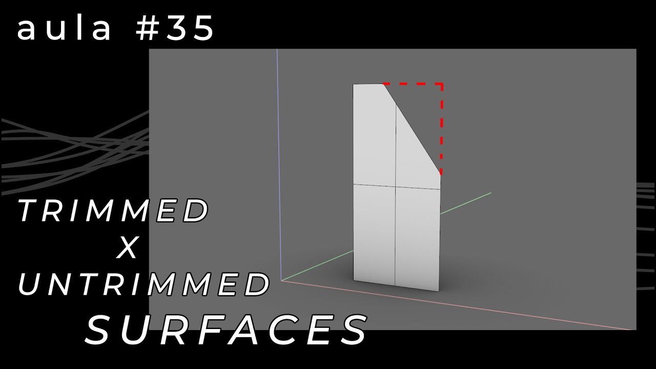 TRIMMED X UNTRIMMED SURFACES -- Grasshopper3D, e Rhinoceros3D [PTBR]