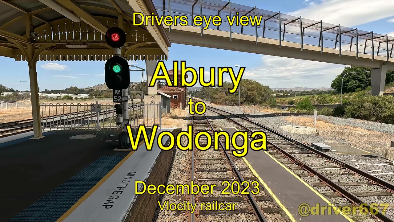 Drivers eye view, Albury to Wodonga, Dec 2023