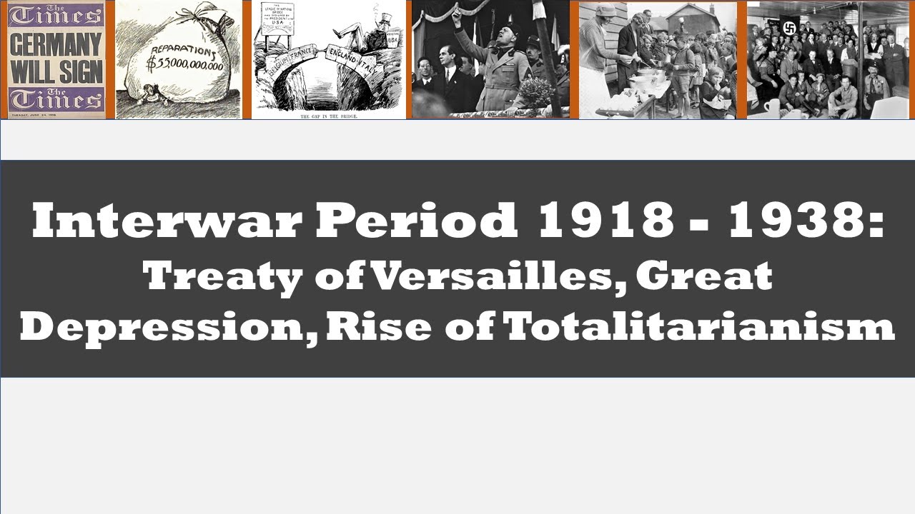 AP European History - Interwar Period: Paris Peace Conference, the Rise of Totalitarianism, & More