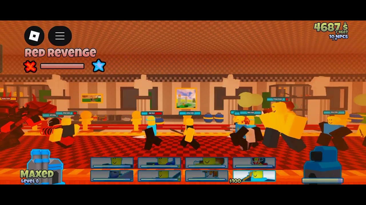 How to beat level red revenge chapter 3 stage 17 (guide) in roblox the battle brick... Roblox. 