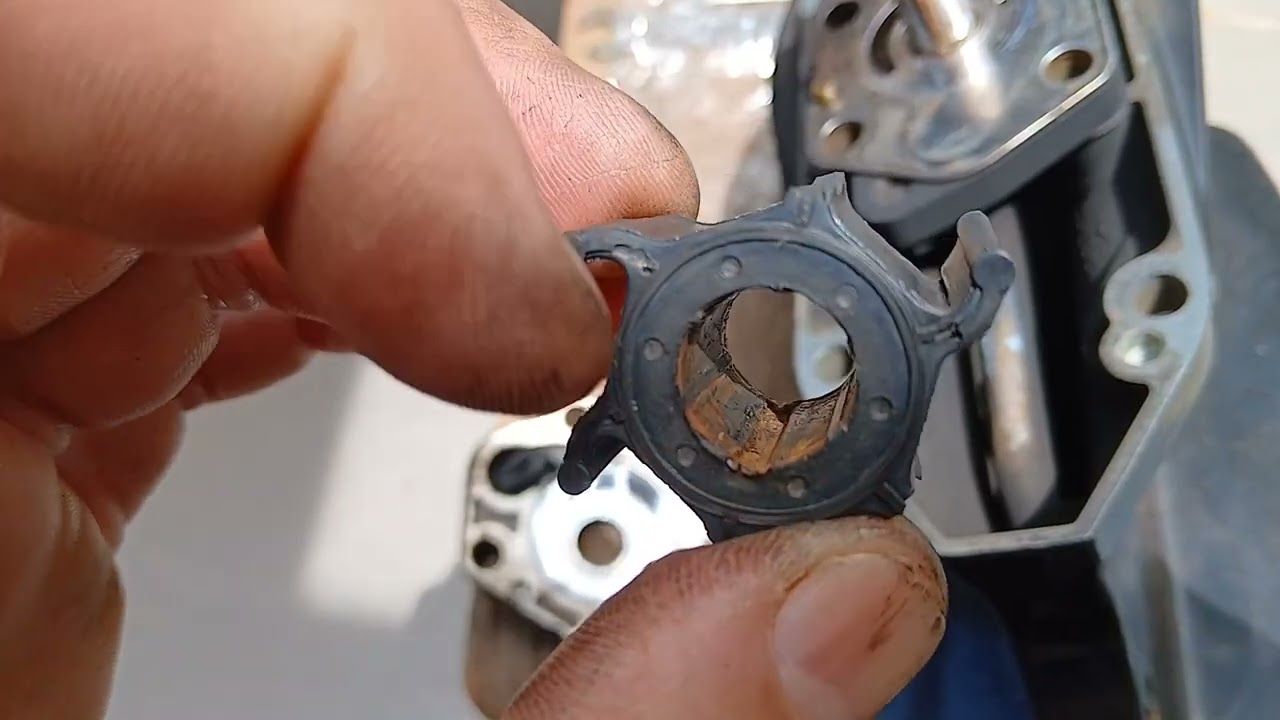 Trocando a arranha da bomba de água Suzuki 15hp