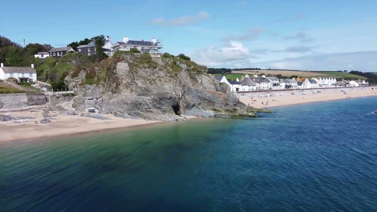 Torcross, Slapton Ley, Devon, UK, Deeparture & ALLKNIGHT - Catch Me If You Can, DRONE, 4K