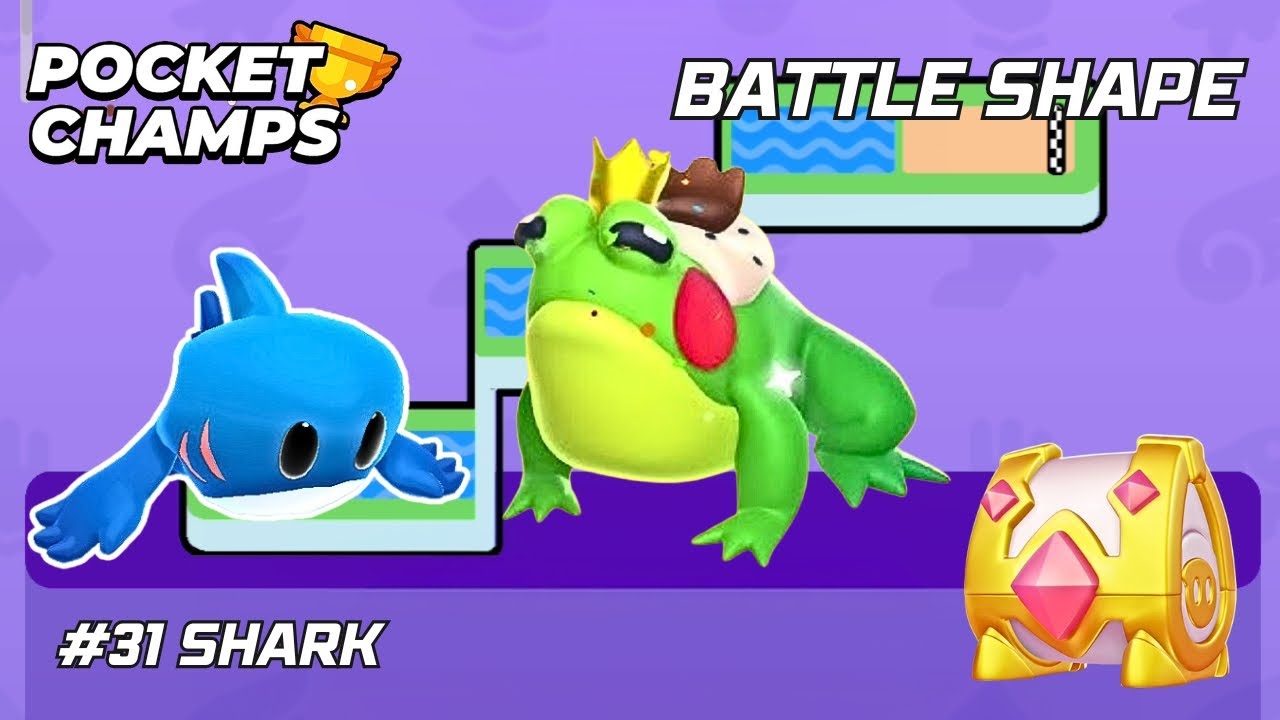 World Best Pocket Champs Game | Battle Shape #31 Shark