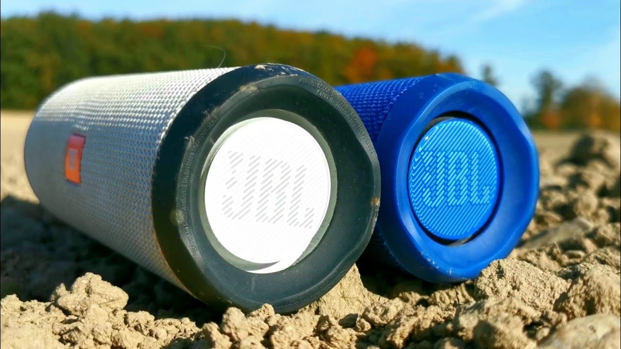 2X JBL FLIP 4 BASS TEST!! 100% VOLUME