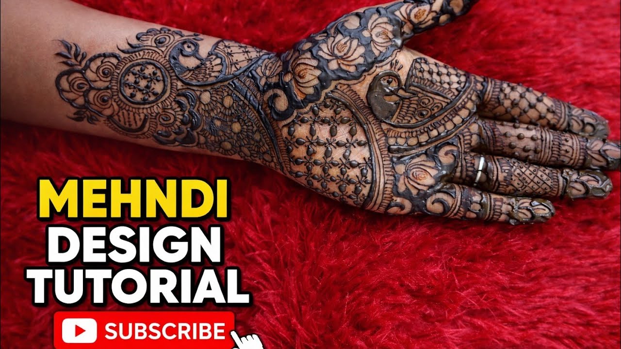 Front Hand Bridal Mehndi Design Tutorial | Easy Full Hand Mehndi Step By Step 2026 #youtube #video 