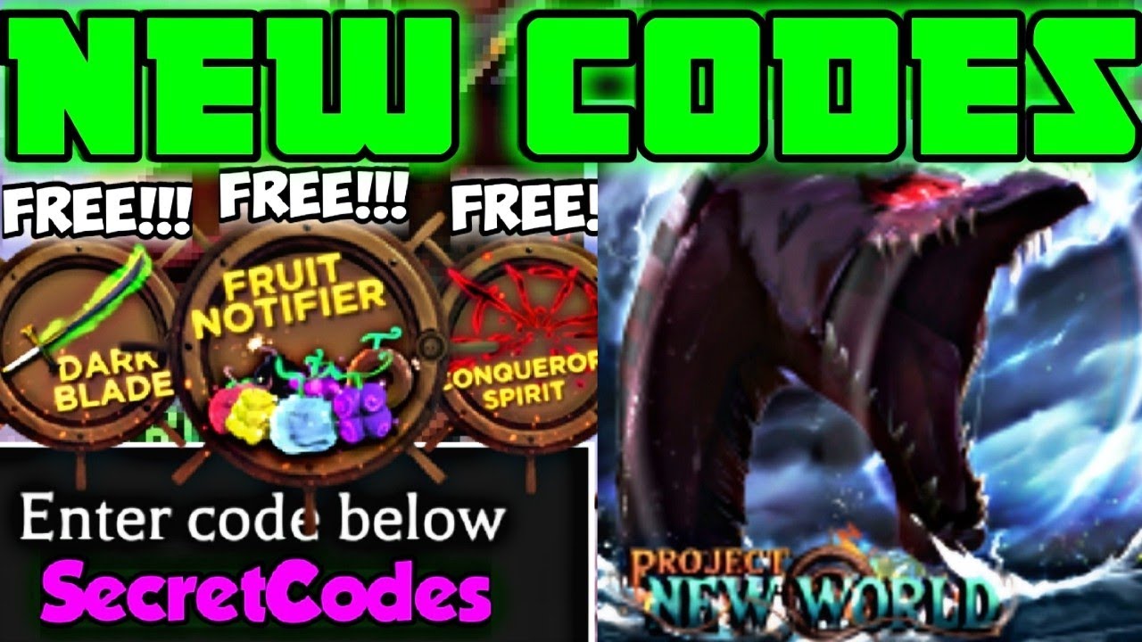 [NEW UPDATE!] PROJECT NEW WORLD *NEW CODES*, FRUIT CODES & SECRET CODES