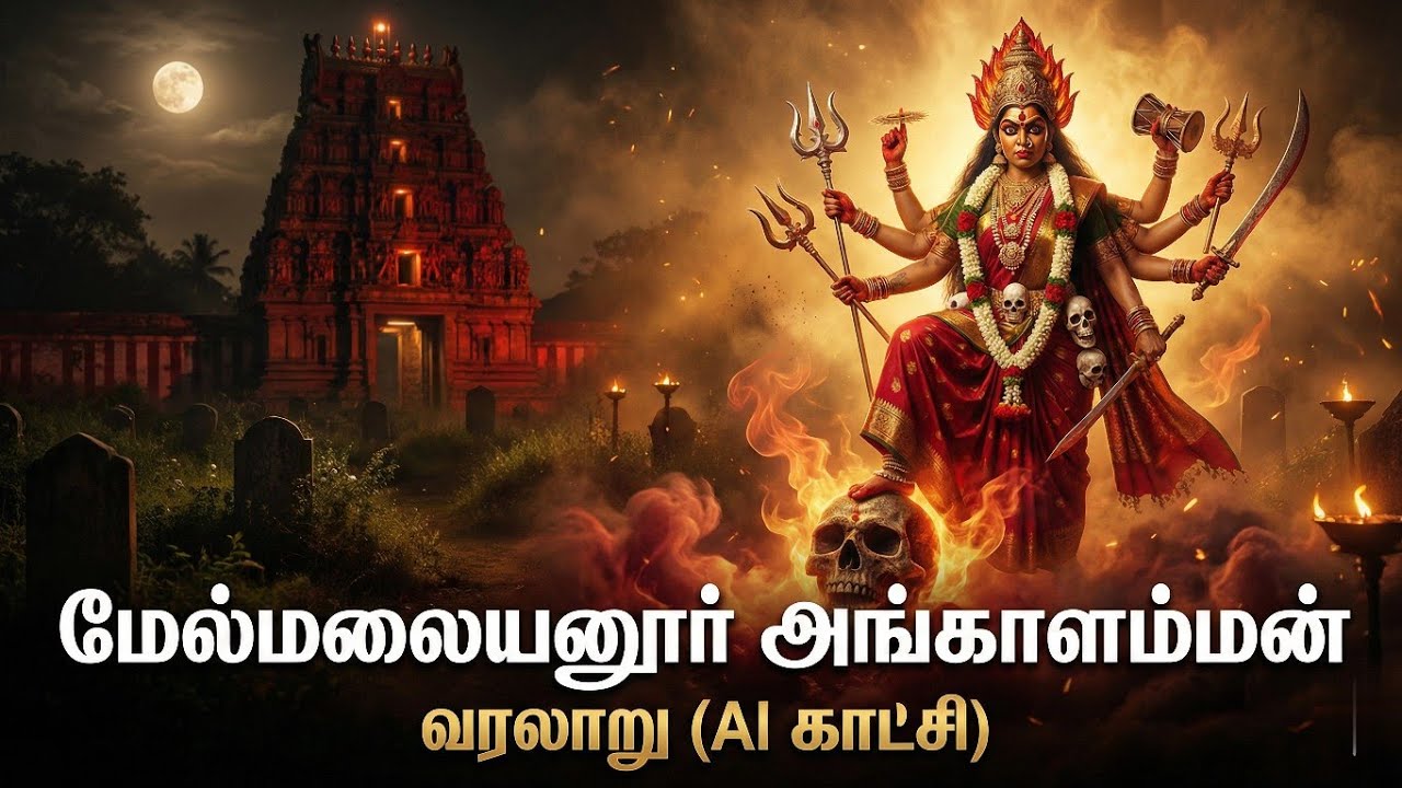 மேல்மலையனூர் அங்காளம்மன் கோயில் வரலாறு | மெய்சிலிர்க்க வைக்கும் உண்மைகள்! 😱 (AI Video)