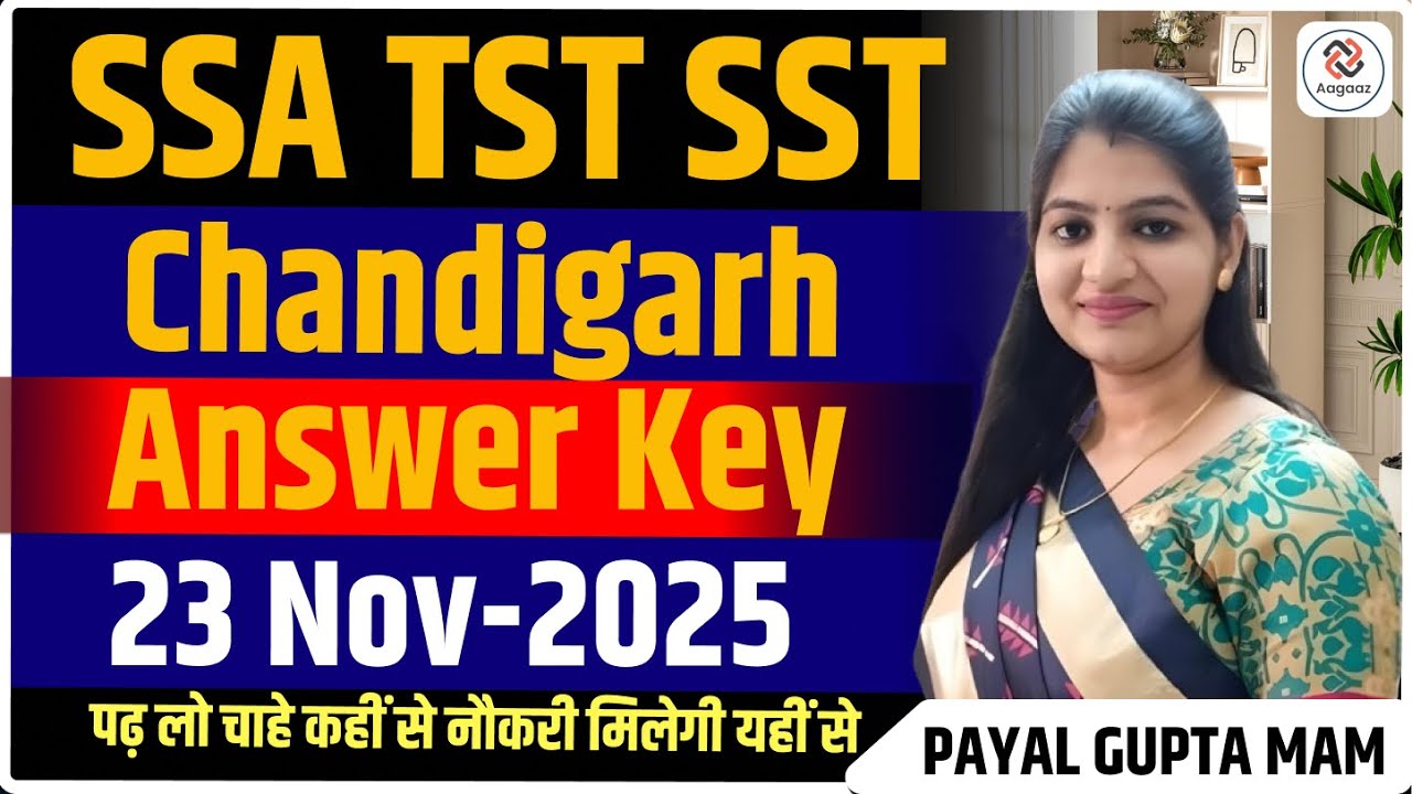 Chandigarh SSA TGT SST Exam 23 November 2025 | Full Question Paper Solution | Answer Key & Analysis