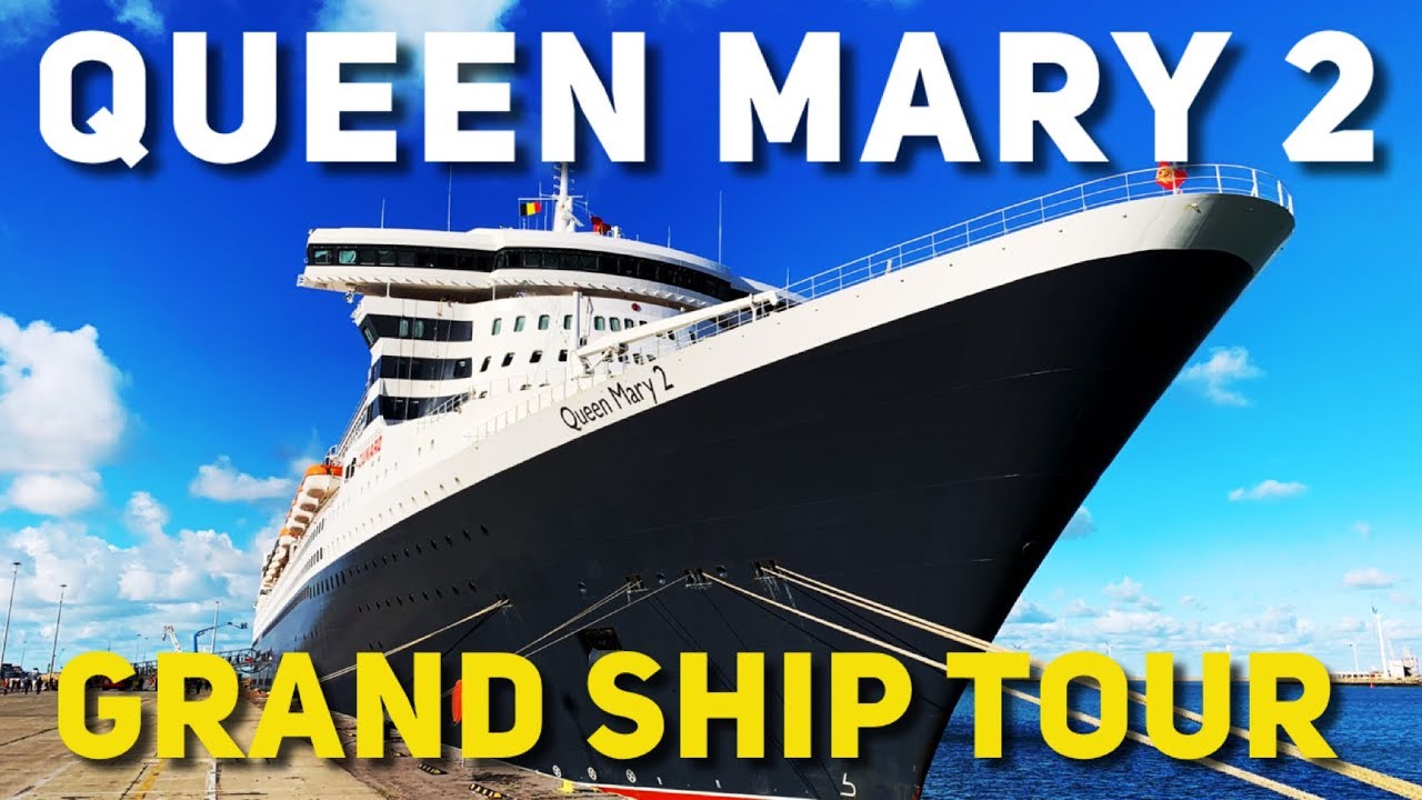Cunard Queen Mary 2 Ship Tour - every area explored with narrative in full 4K