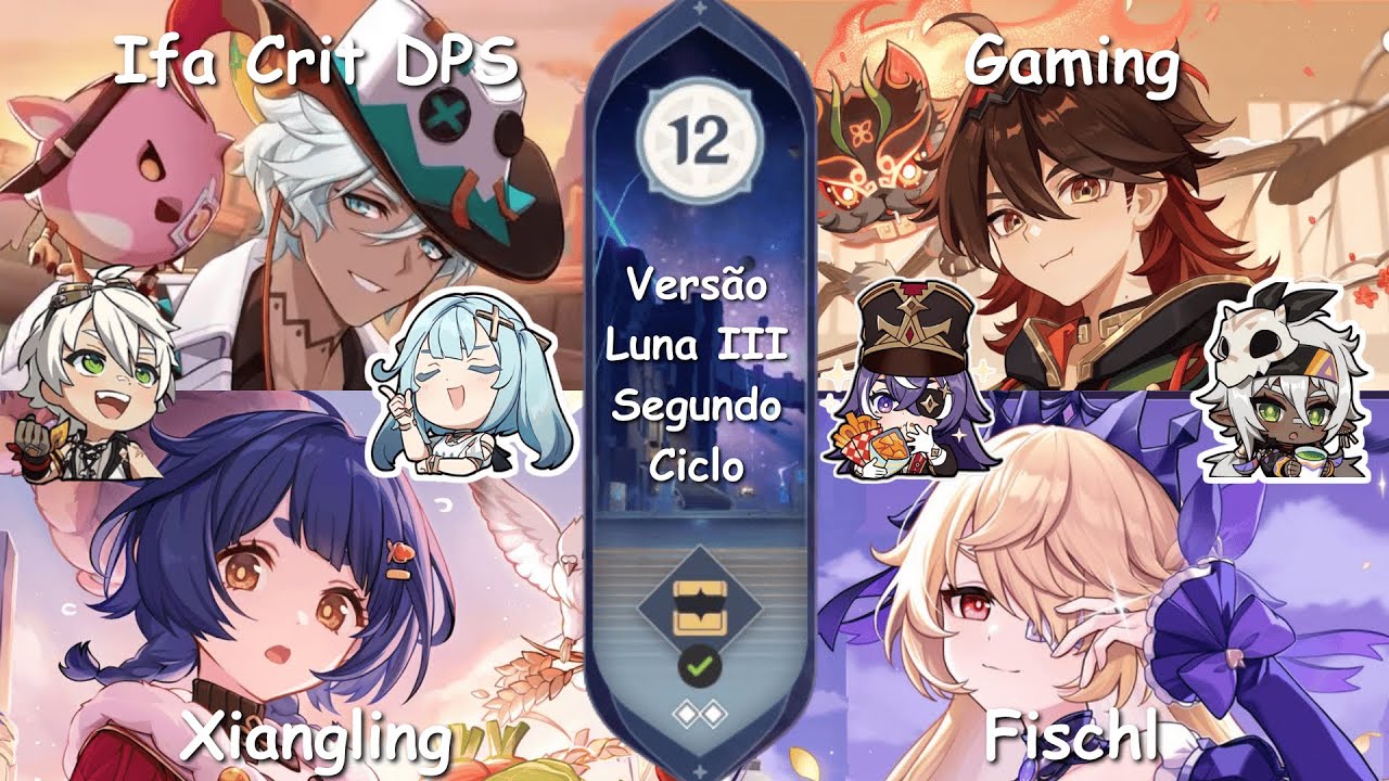 Abismo Piso 12 | Apenas 4stars | Genshin Impact Luna III/6.2 | Segundo Ciclo