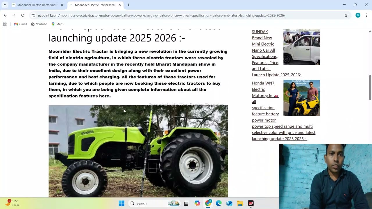 Moonrider Electric Tractor All Features Price Launching Update 2025 2026