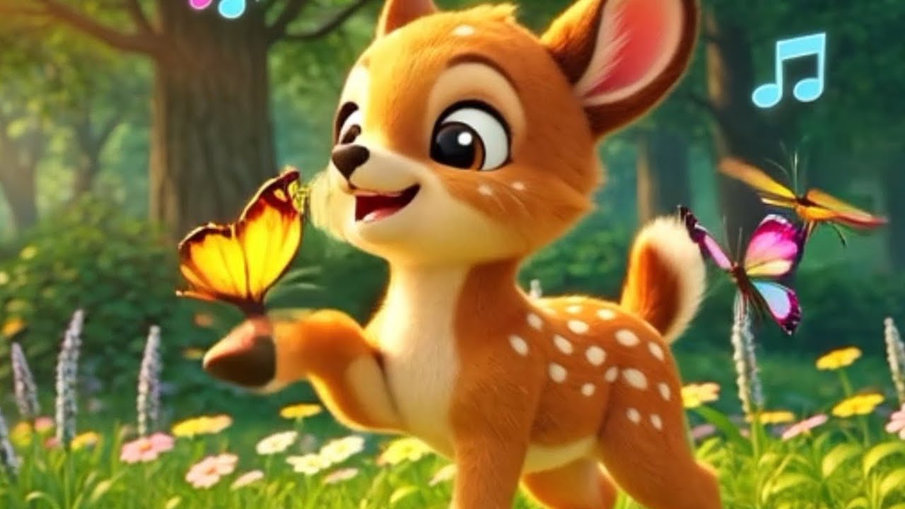 हिरण दौड़ा छम-छम-छम 🦌 | Deer Song Hindi | Hindi Nursery Rhyme for Toddlers Kids